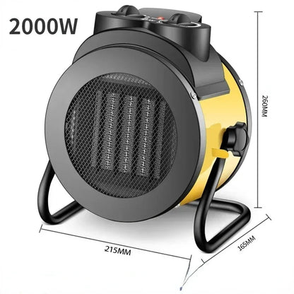 Portable Electric Heater – Fast Ceramic Heating & Safety Guard