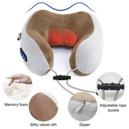 KentDO™ Heated Neck Massager – Deep 3D Shiatsu Relief