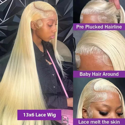 KentDO™ Blonde 613 HD Lace Frontal Wig – Natural Glam Look