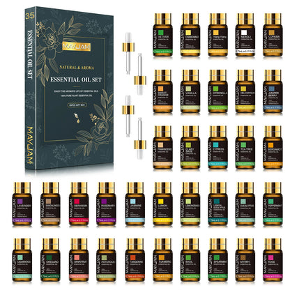MAYJAM 35pcs Essential Oils Set for Diffuser DIY