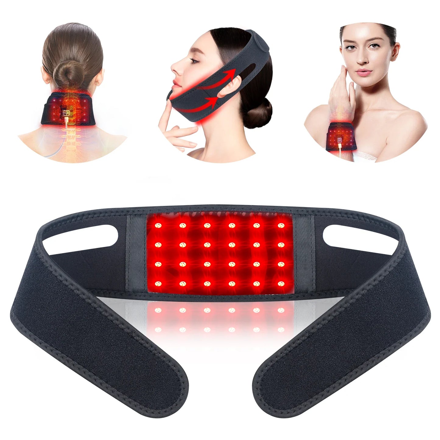 Red Light Neck Wrap for Firming & Pain Relief