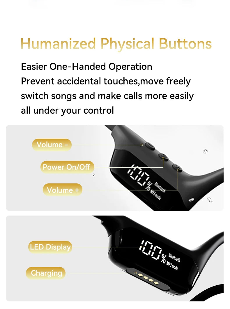 KentDO™ Bone Conduction Headphones – Waterproof Music Freedom