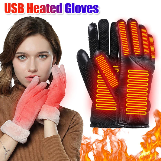 USB Heated Gloves for Winter Warmth & Touchscreen Use