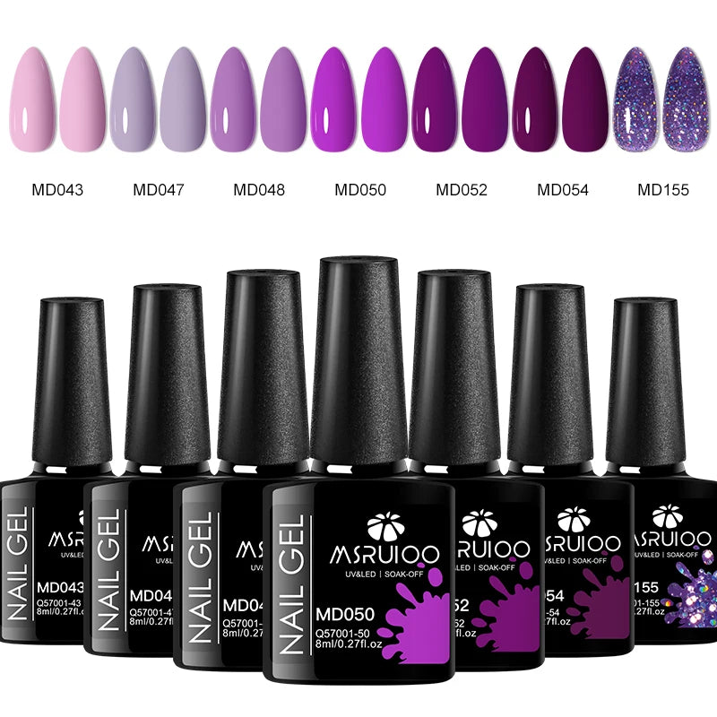 KentDO™ 7-Color Gel Nail Polish Set – Long-Lasting UV
