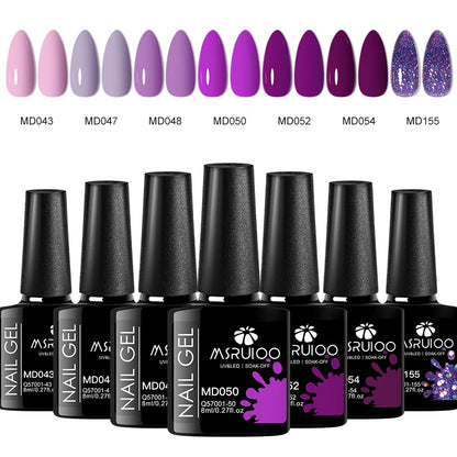 KentDO™ 7-Color Gel Nail Polish Set – Long-Lasting UV