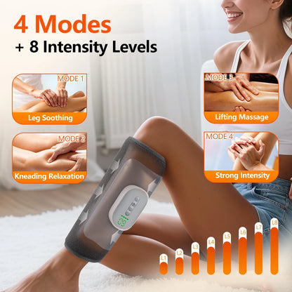 Wireless Air Compression Calf Massager with Heat Relief