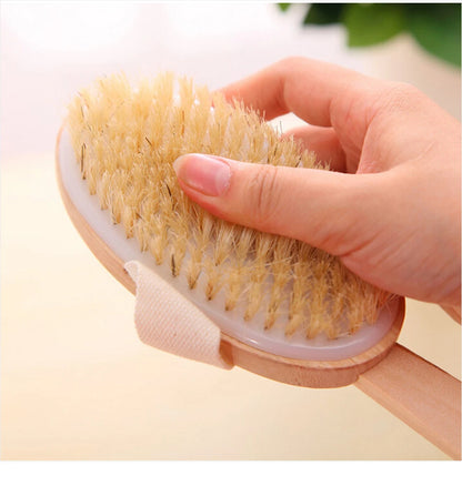 KentDO™ Wooden Body Brush – Soft Bristle Exfoliation