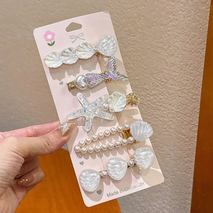 Shell Starfish Hair Clips for Cute Mermaid-Inspired Styles