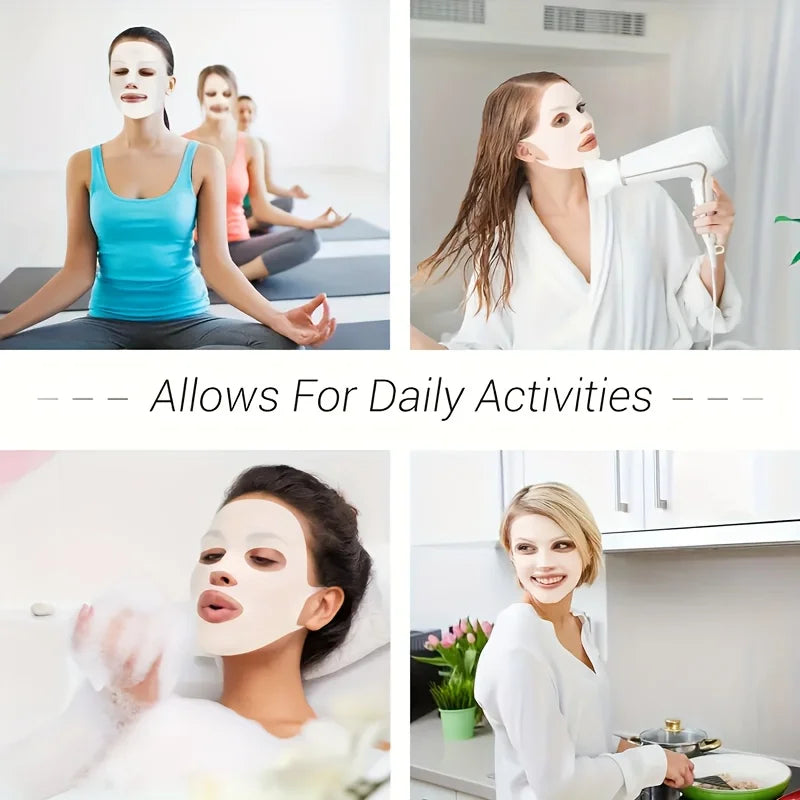 KentDO™ 3D Silicone Facial Mask – Lock Moisture, Reusable