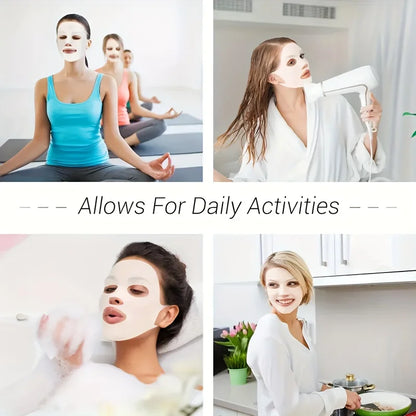 KentDO™ 3D Silicone Facial Mask – Lock Moisture, Reusable