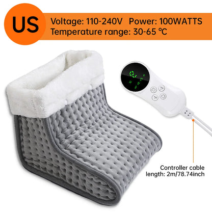 Electric Heated Foot Warmer with 9-Level Temperature Control