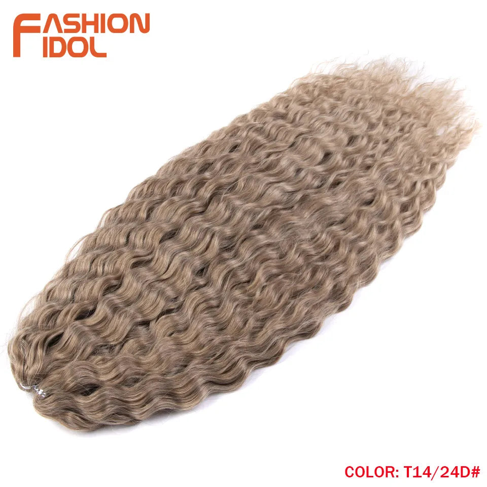 KentDO™ Water Wave Crochet Hair – Soft, Natural Curls 22"