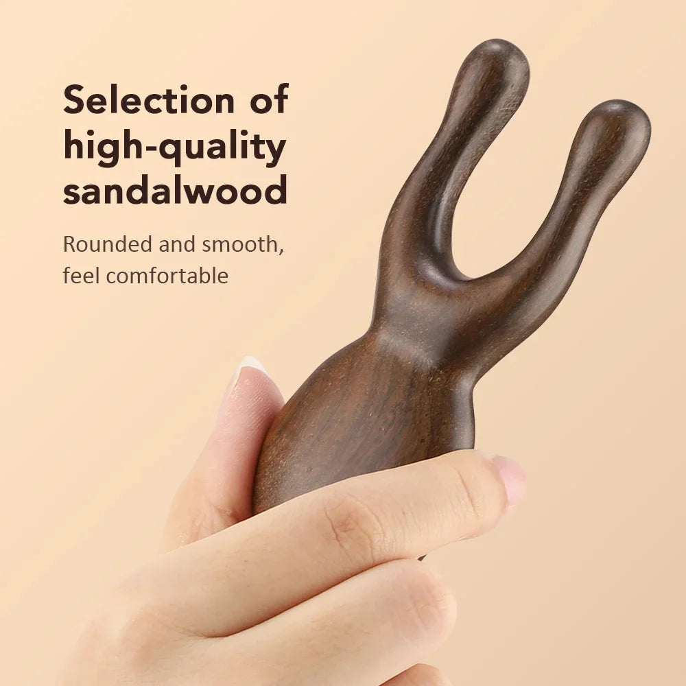 KentDO™ Wooden Gua Sha Facial Tool – Sandalwood Lift & Glow