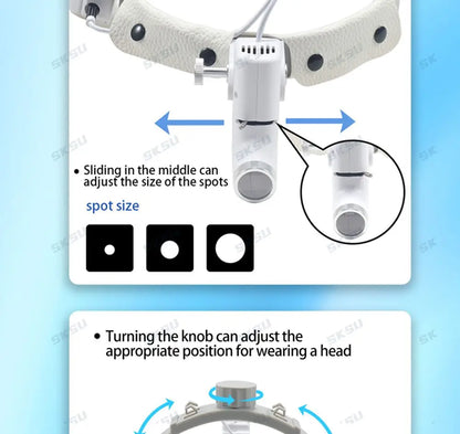 KentDO™ LED Dental Headlight – Adjustable 5W Surgical Lamp