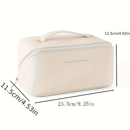 KentDO™ Luxury Travel Makeup Organizer – Stylish & Spacious