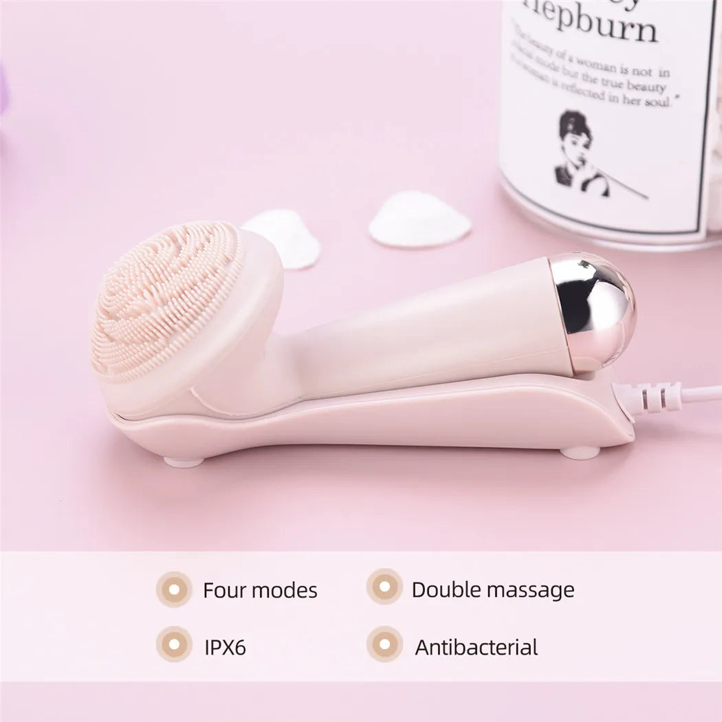 KentDO™ Electric Silicone Facial Brush – Deep Pore Cleansing & Massage