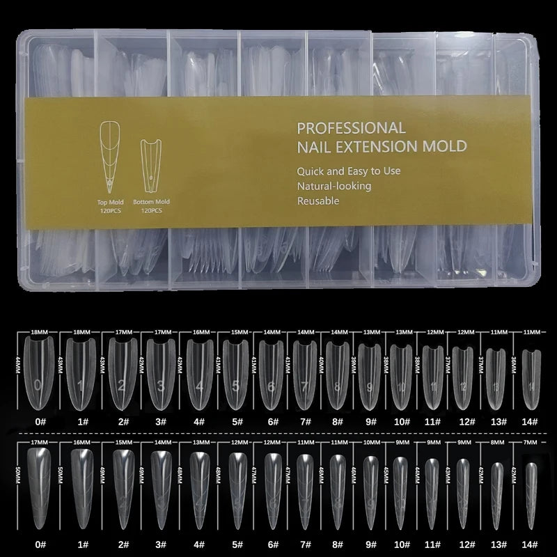 Dual Nail Forms Kit 240PCS – Perfect Shape Extensions