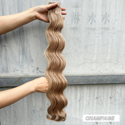 KentDO™ 30" Ombre Brown Body Wave Hair Extensions – Voluminous Look