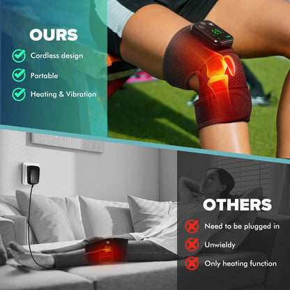 Knee Heating Massager with Vibration for Joint Pain Relief