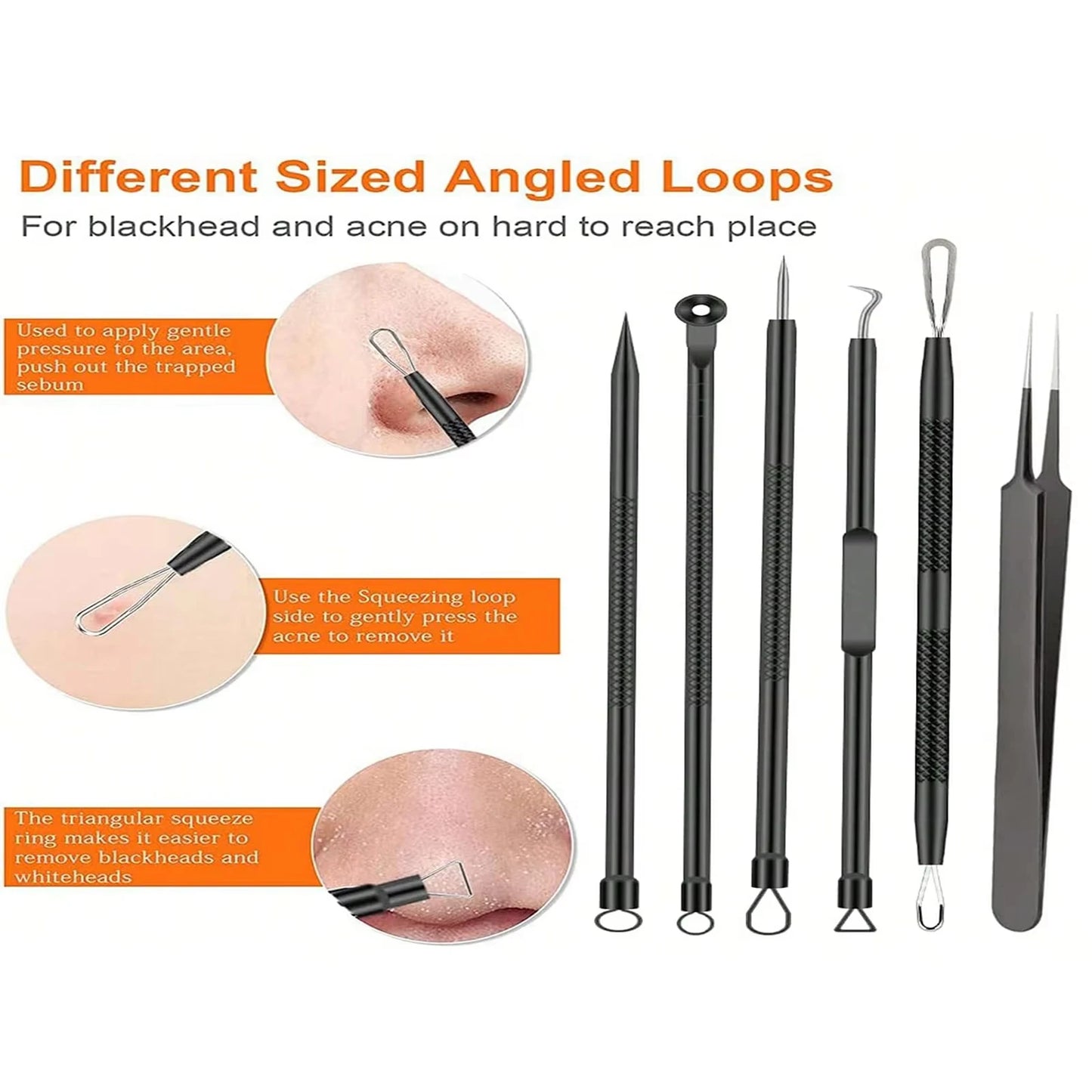 KentDO™ Pimple Popper Tool Kit – Clear Skin Blackhead Remover