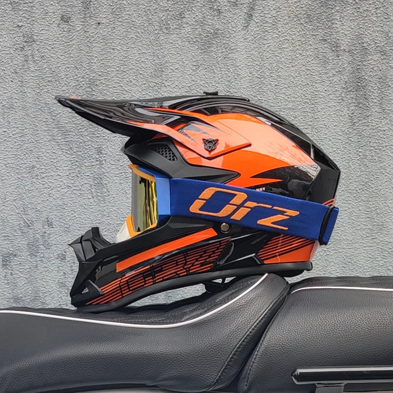 Full Face Motorcycle Helmet for Offroad Racing Safety