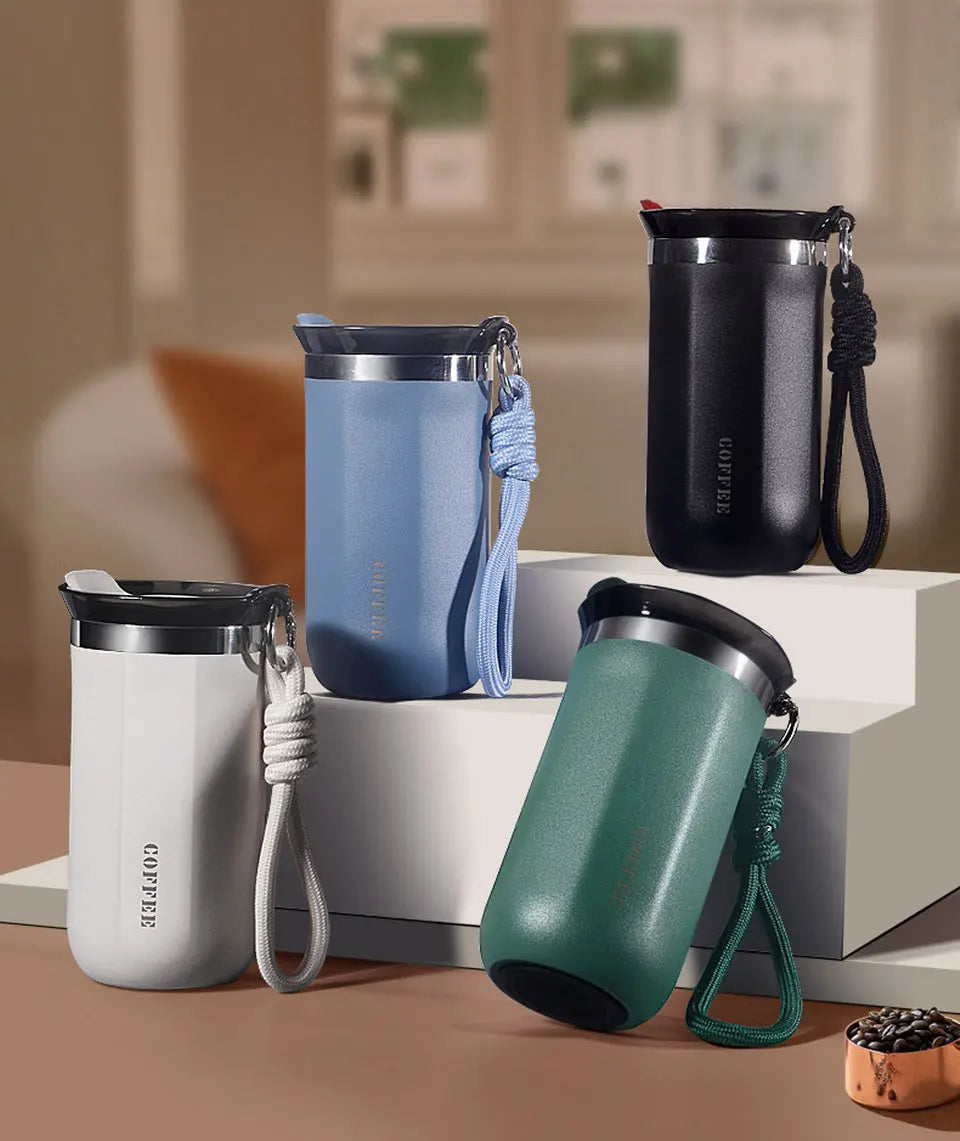KentDO™ Thermal Coffee Travel Mug – Leakproof & Insulated