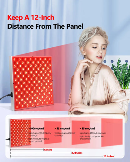 KentDO™ 45W LED Red Light Therapy Panel – Anti-Aging & Pain Relief