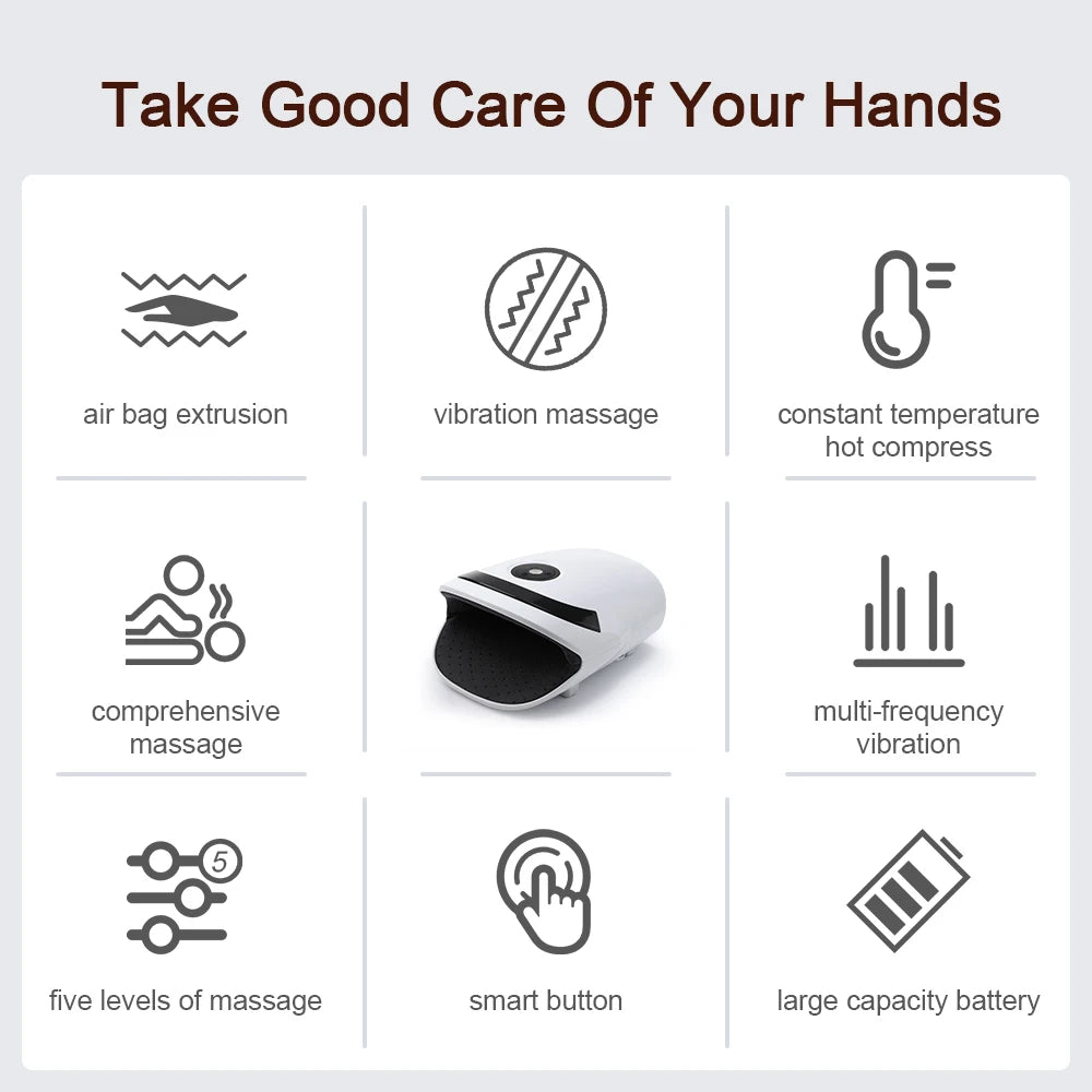 KentDO™ Wireless Hand Massager – Relieve Pain & Relax Deeply