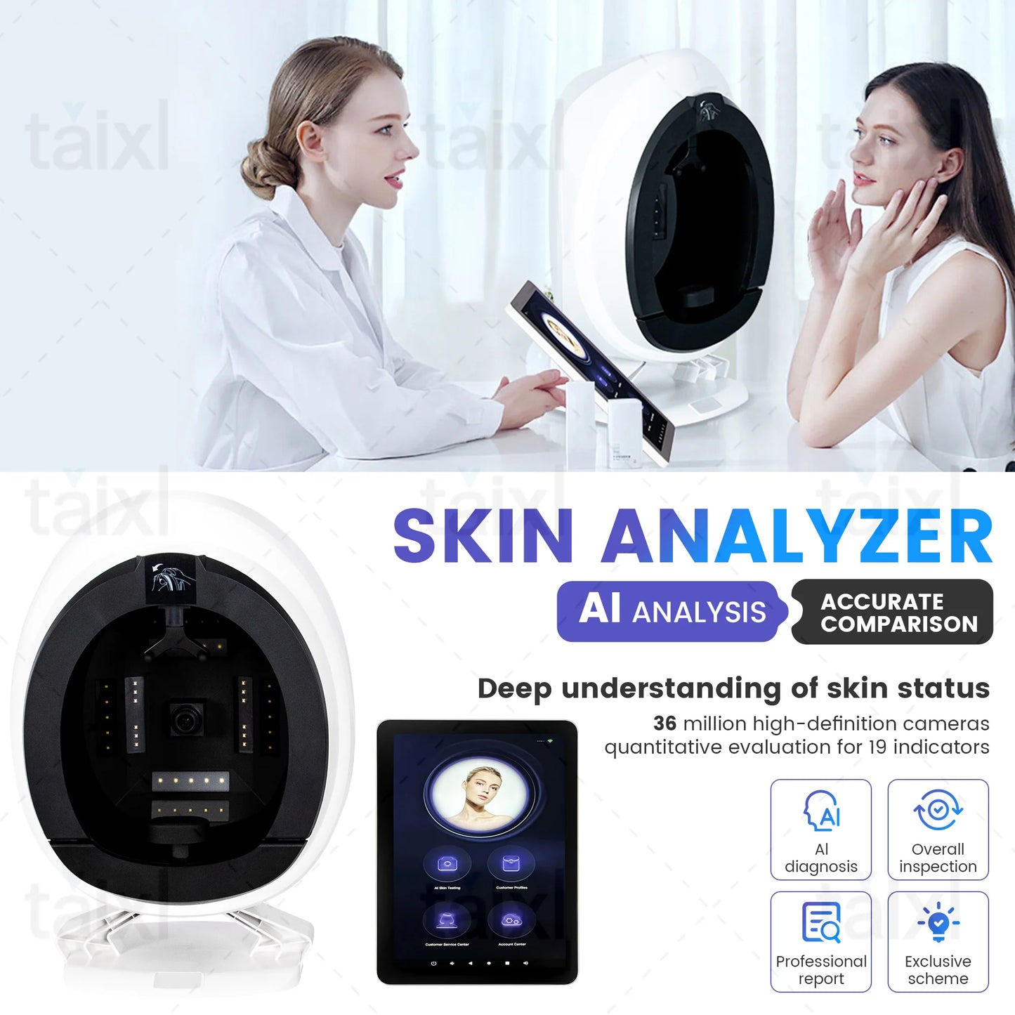 AI Skin Analyzer for Advanced Facial Diagnosis & Insights