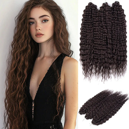 KentDO™ Water Wave Crochet Hair – Soft, Natural Curls 22"