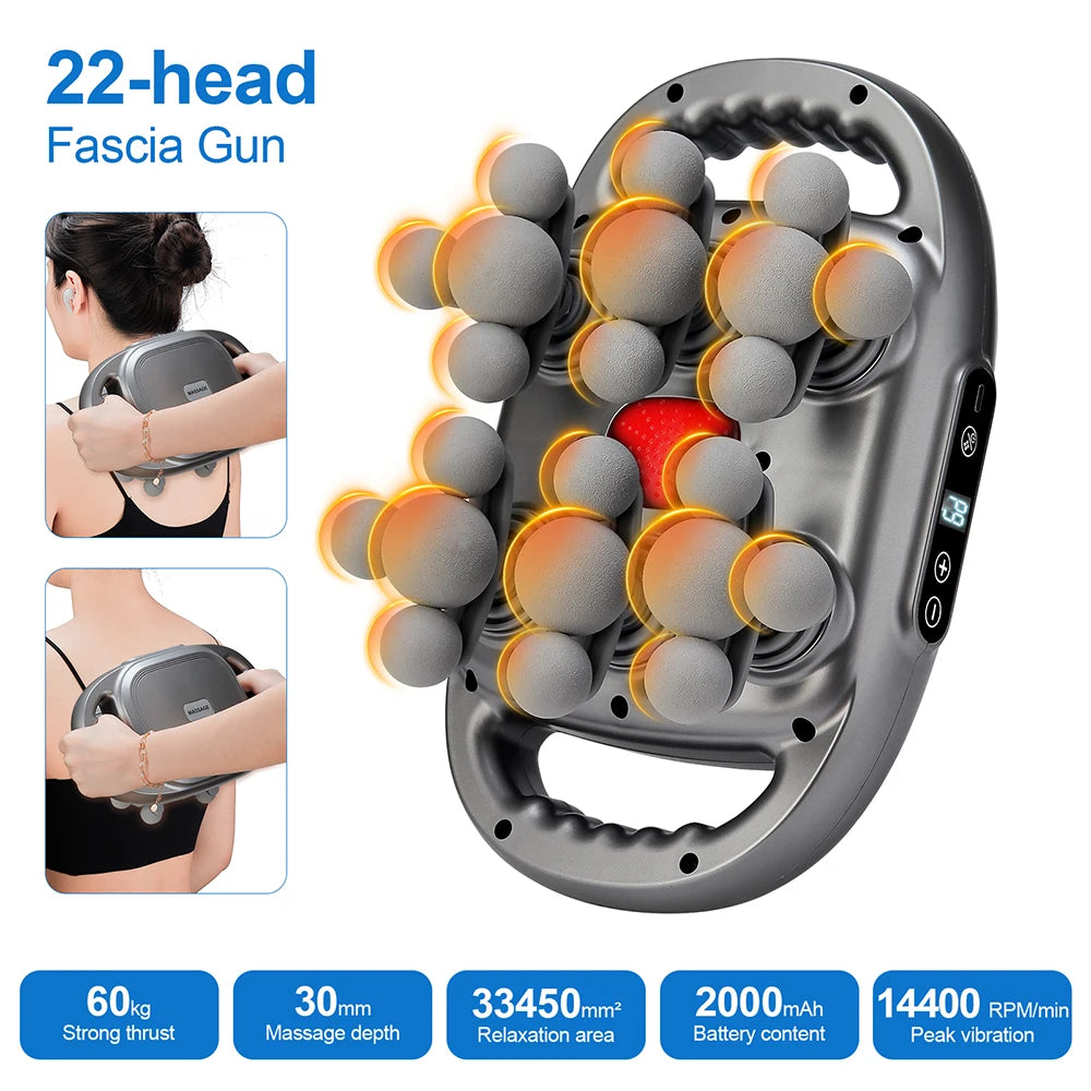 KentDO™ 42-Head Fascia Massage Gun – Deep Muscle Relief
