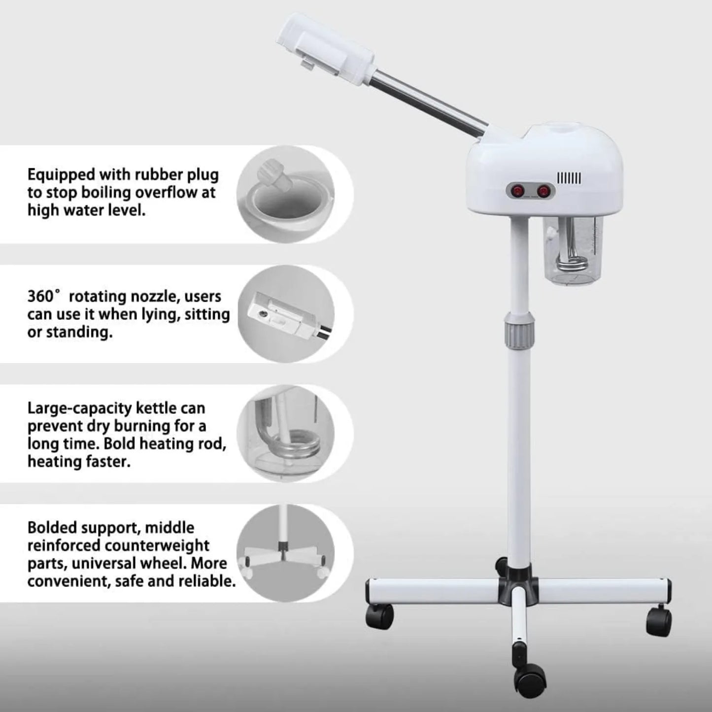 KentDO™ Ozone Facial Steamer for Deep Hydration & Spa Results