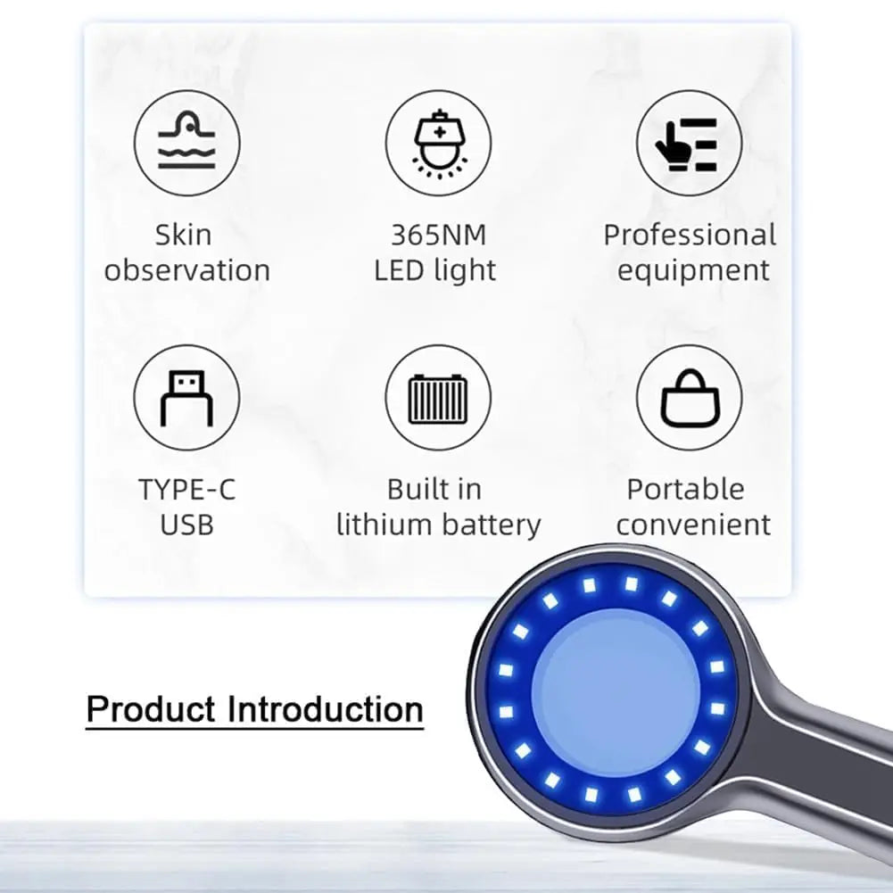 Wood’s Lamp Skin Analyzer – 16 LED UV Deep Scan Tool