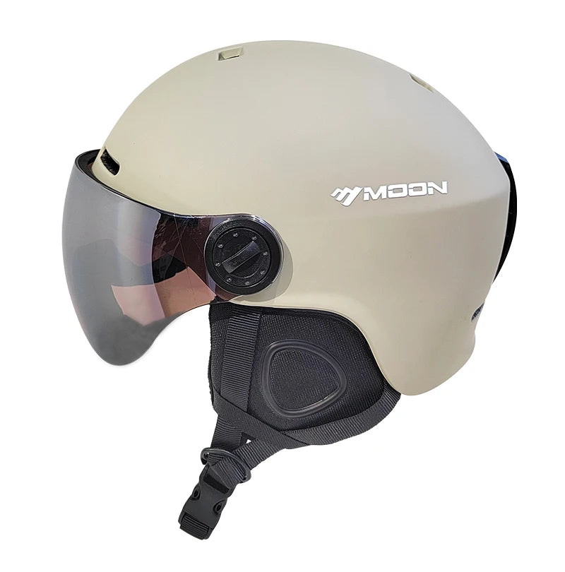 Ski Helmet with Goggles – Lightweight Warm In-Mold Protection