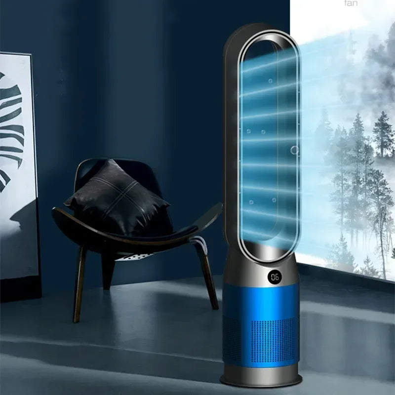 Bladeless Tower Fan 42-Inch | Quiet Cooling & Heat for Homes