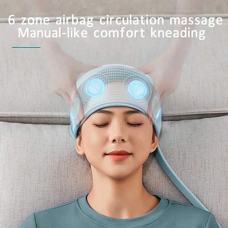 Electric Head Massager with Heat for Deep Scalp Relaxation