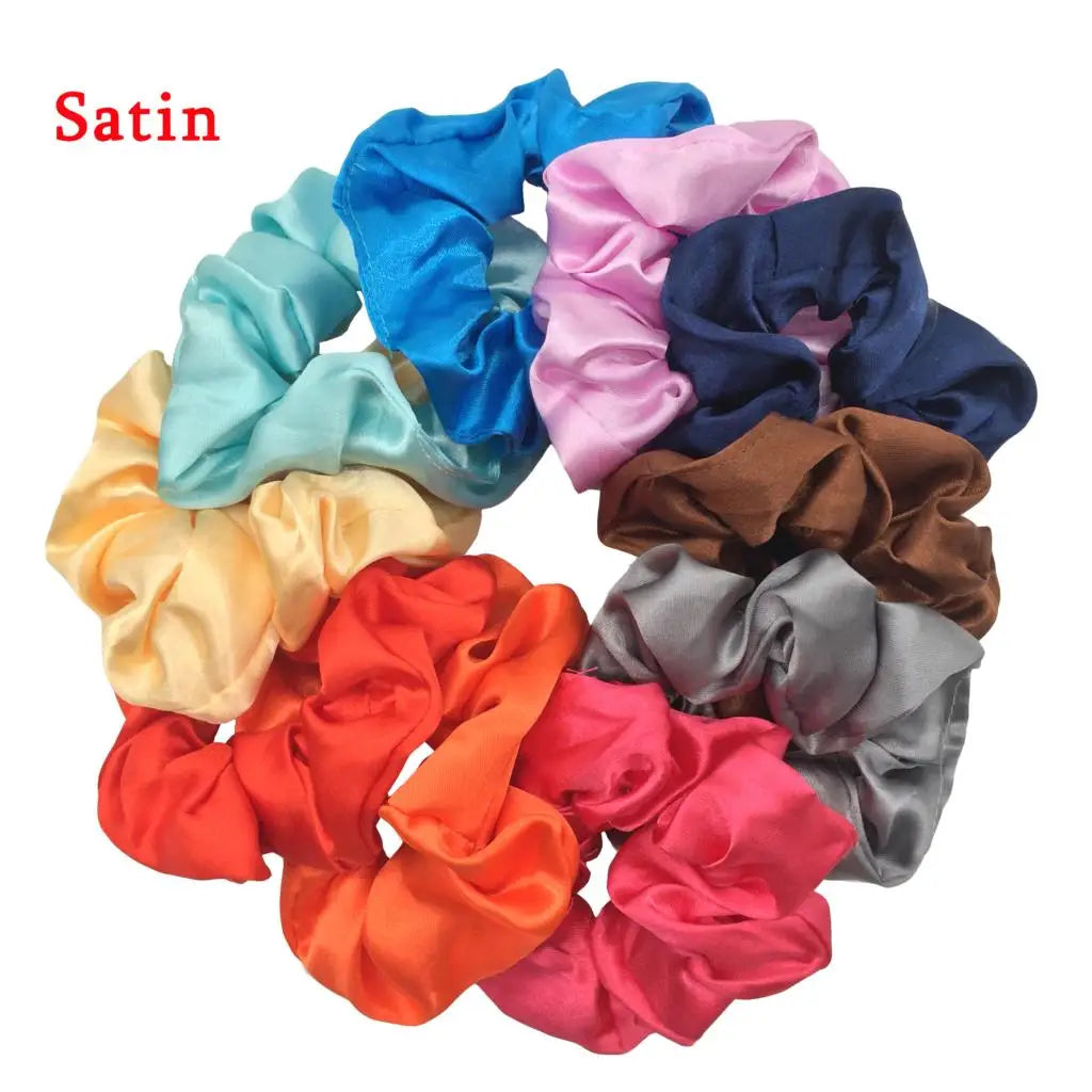 satin scrunchie for hair - KentDO