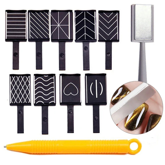 Cat Eye Nail Magnet Set – 11PCS Precision Nail Art Kit