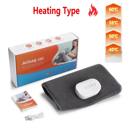Wireless Air Compression Calf Massager with Heat Relief