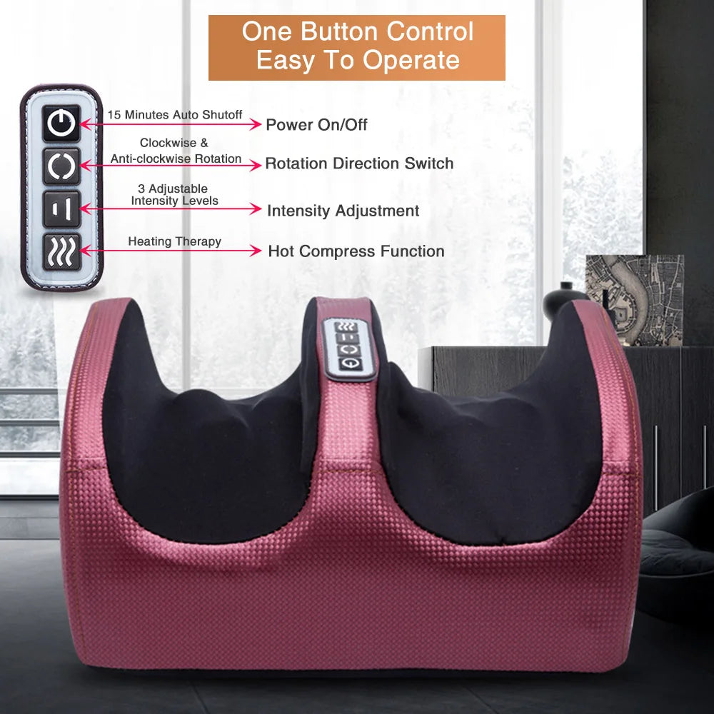 KentDO™ Electric Foot Massager – Pain Relief & Heated Therapy