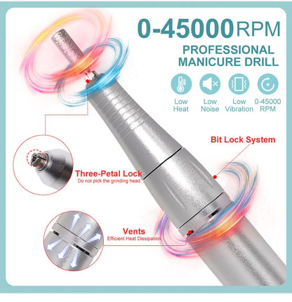 KentDO™ Rechargeable Nail Drill – 45,000RPM Pro Performance