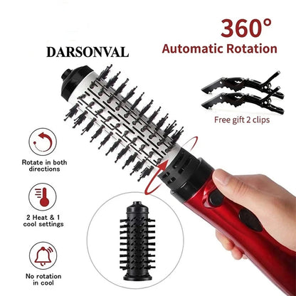 KentDO™ 2-in-1 Rotating Hot Air Brush & Hair Dryer