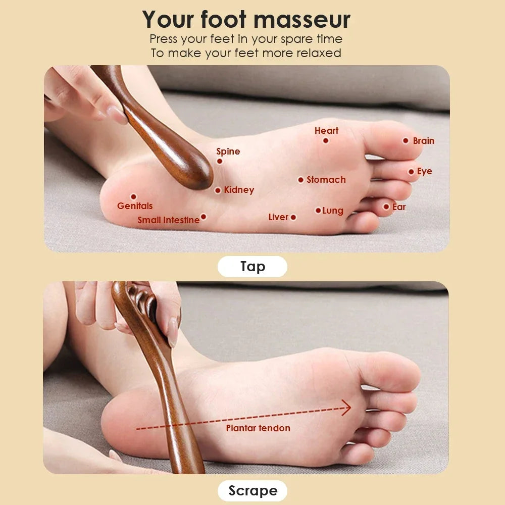 KentDO™ Sandalwood Massage Comb – Stress Relief & Skin Glow