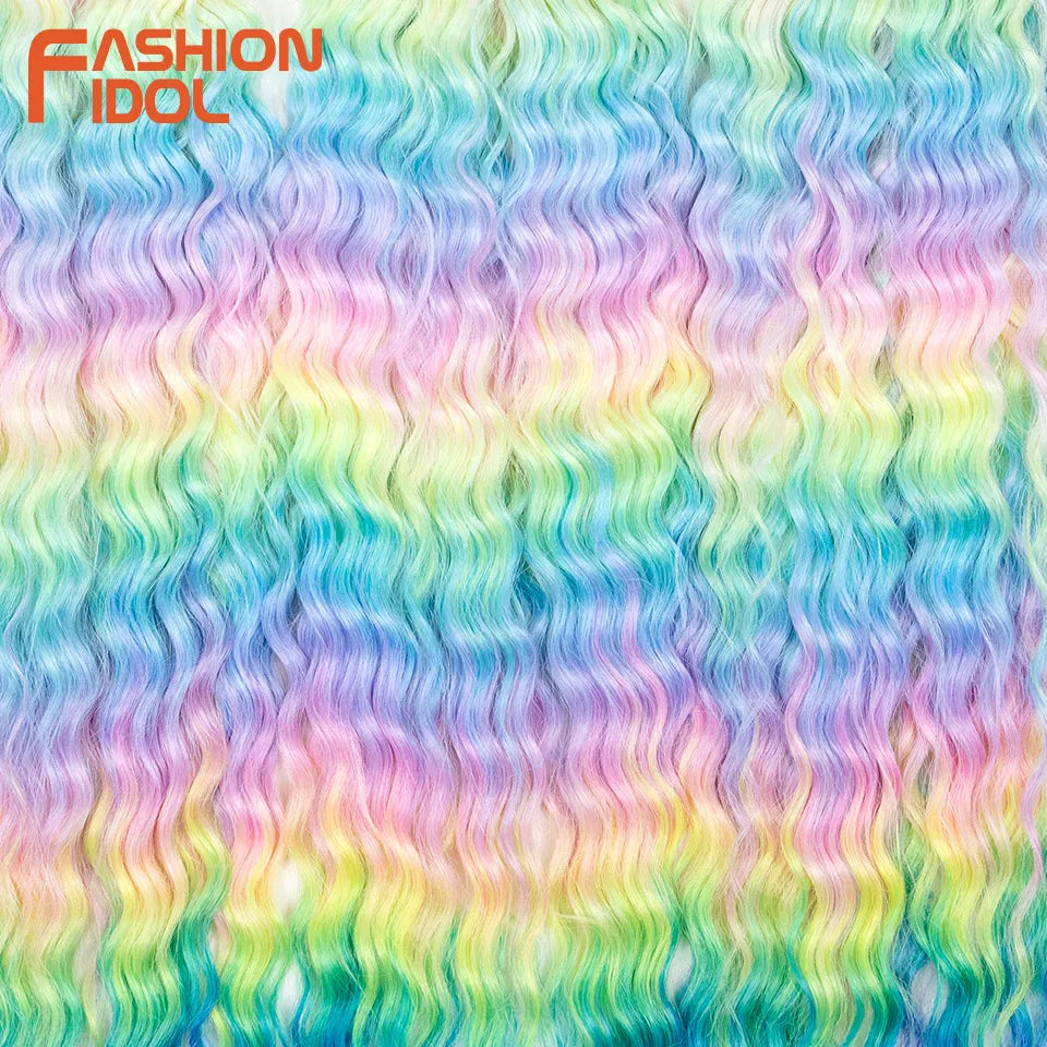 KentDO™ Water Wave Crochet Hair – Soft, Natural Curls 22"