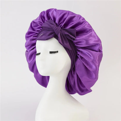 KentDO™ Satin Bonnet for Women – Adjustable Sleep Cap