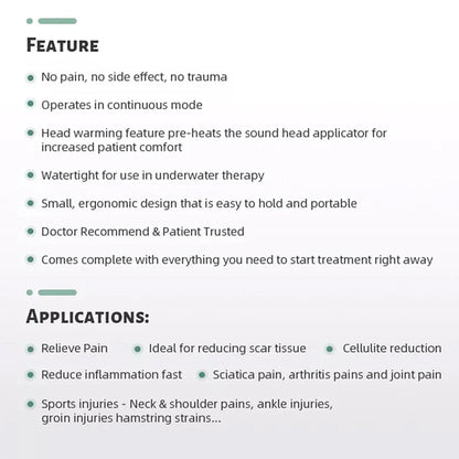 KentDO™ Ultrasound Physiotherapy Device for Pain Relief