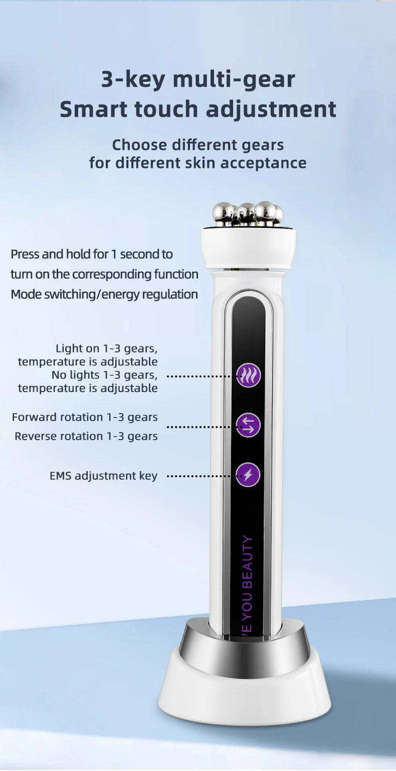 KentDO™ 3-in-1 RF EMS Face Roller – Lift & Firm Skin