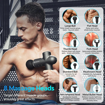 BOOSTER Electric Massage Gun Deep Tissue Muscle Relief