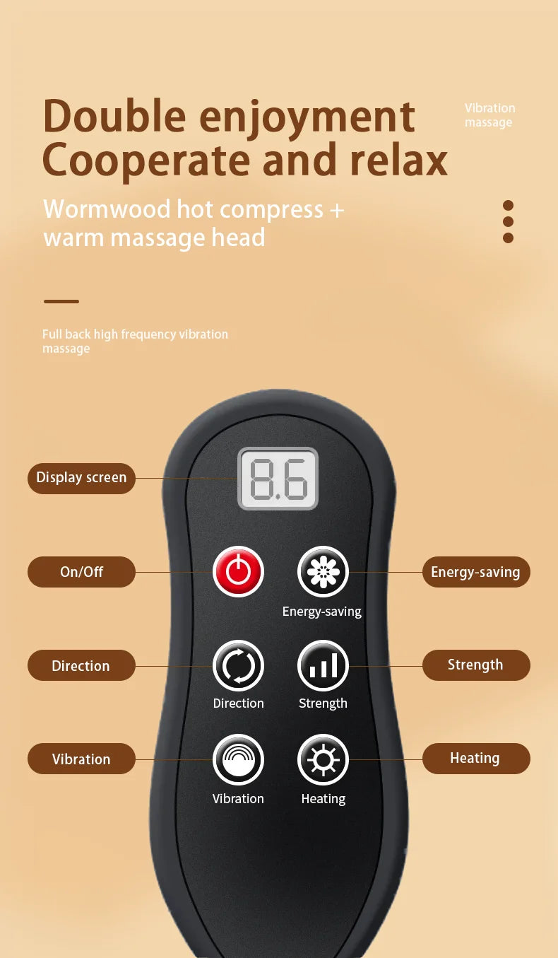 KentDO™ Electric Massage Neck Pillow with Heat Relief