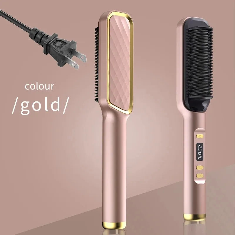 KentDO™ Electric Straightening Comb – Anti-Scald, Ionic Brush